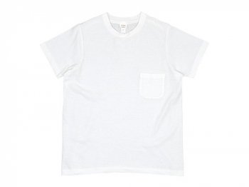YAECA STOCK ポケットTシャツ WHITE 〔レディース〕 【88004】