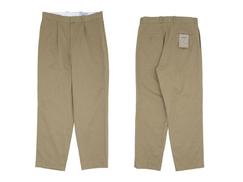 YAECA チノパン タックテーパード KHAKI 〔メンズ〕 YAECA通販