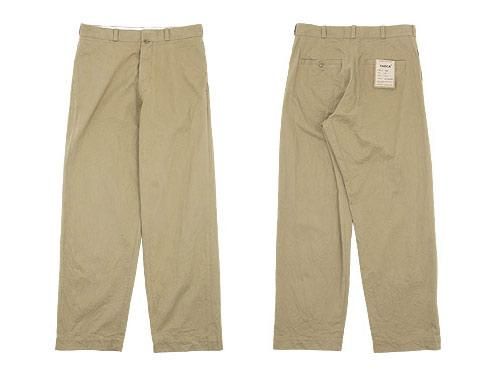 YAECA チノパン ワイド KHAKI 〔メンズ〕 【18604】 YAECA通販