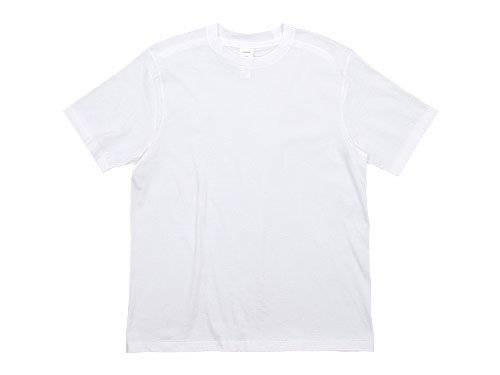YAECA STOCK 半袖 オーガニックTシャツ WHITE 〔メンズ〕