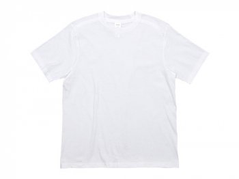 YAECA STOCK 半袖 オーガニックTシャツ WHITE 〔メンズ〕