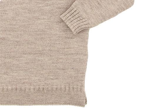 Guernsey Woollens Traditional guernsey plain OATMEAL