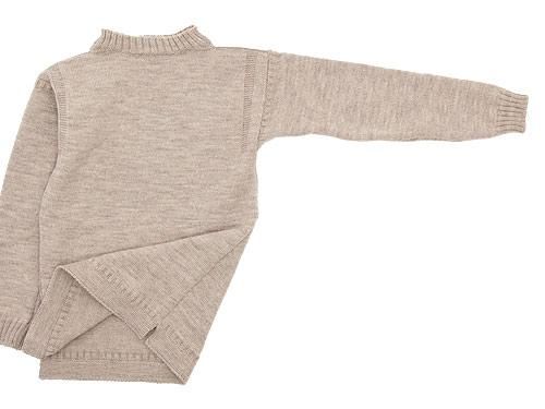 Guernsey Woollens Traditional guernsey plain OATMEAL