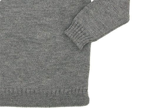 Guernsey Woollens Traditional guernsey plain MID GRAY