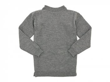 Guernsey Woollens Traditional guernsey plain MID GRAY