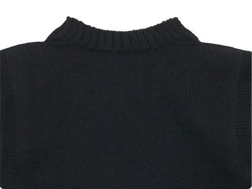 Guernsey Woollens Traditional guernsey plain BLACK