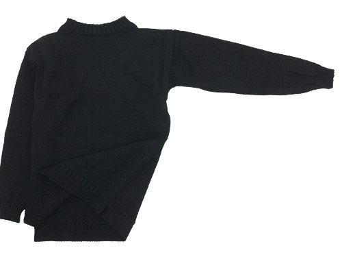 Guernsey Woollens Traditional guernsey plain BLACK