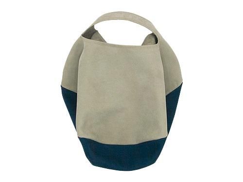ߥ circle bag MIDI 7LIGHT GRAY x DARK BLUE