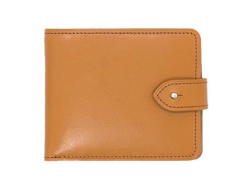 MARGARET HOWELL BRIDLE LEATHER FOLDED WALLET 051CAMEL