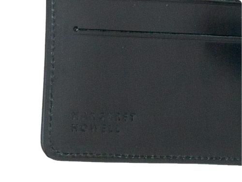 MARGARET HOWELL BRIDLE LEATHER FOLDED WALLET 010BLACK