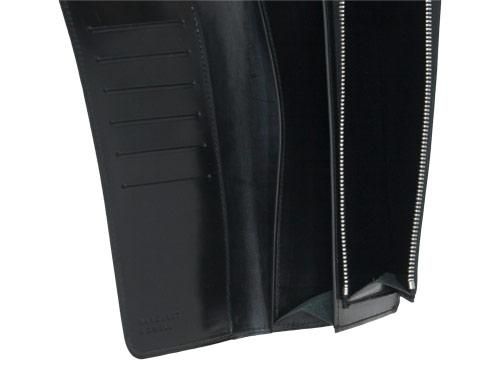 MARGARET HOWELL BRIDLE LEATHER LONG WALLET 010BLACK