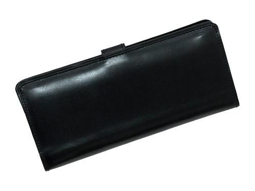 MARGARET HOWELL BRIDLE LEATHER LONG WALLET 010BLACK
