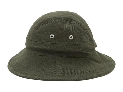 MHL. RAISED COTTON DRILL HAT 180OLIVE MHL.通販・取扱い rusk