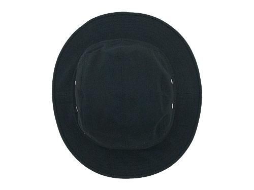 MHL. RAISED COTTON DRILL HAT 010BLACK MHL.通販・取扱い rusk