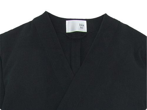 blanc work dress coat BLACK
