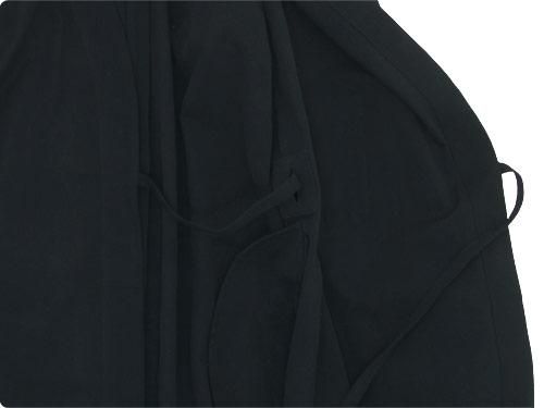 blanc work dress coat BLACK