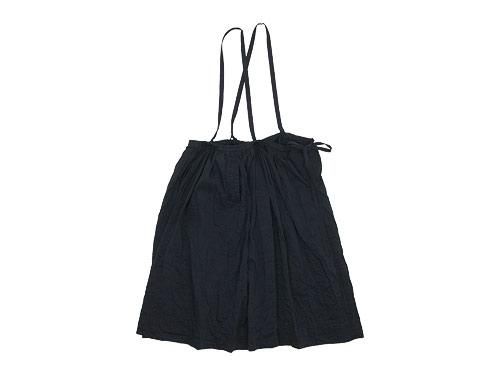TOUJOURS Drawstring Suspender Skirt NAVY TM28IK04