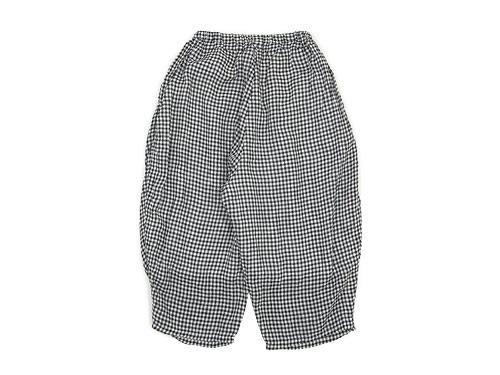 ordinary fits ball pants check WHITE x BLACK