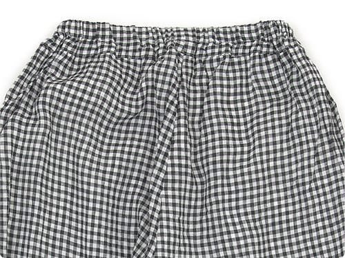 ordinary fits ball pants check WHITE x BLACK