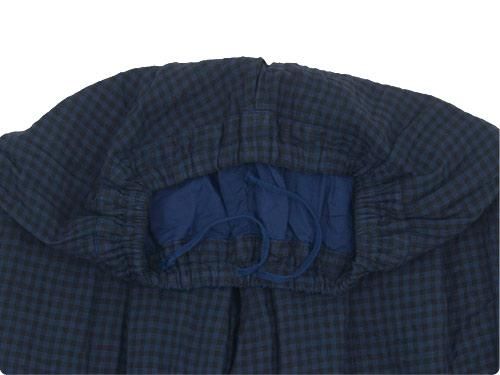 ordinary fits ball pants check BLUE x BLACK