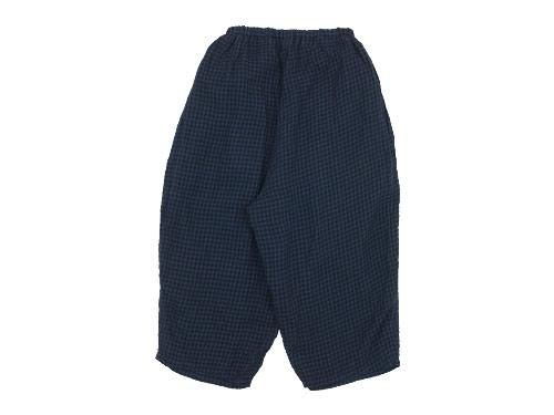 ordinary fits ball pants check BLUE x BLACK