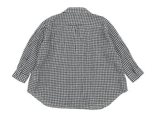 ordinary fits BARBER SHIRT check WHITE x BLACK