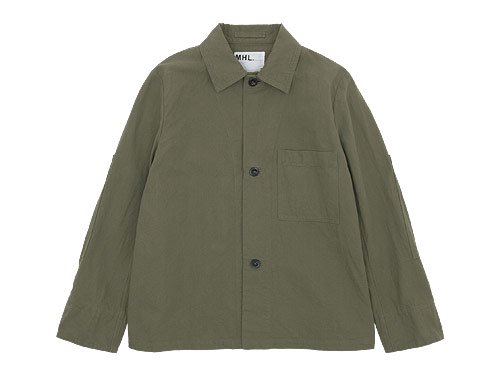 MHL. JAPANESE COTTON CANVAS 3BUTTON JACKET 180OLIVE〔メンズ〕 MHL