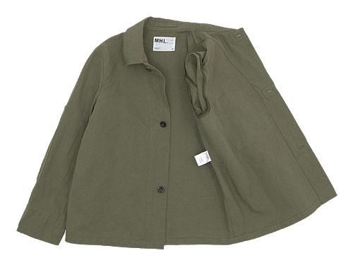 MHL. JAPANESE COTTON CANVAS 3BUTTON JACKET 180OLIVE̥󥺡