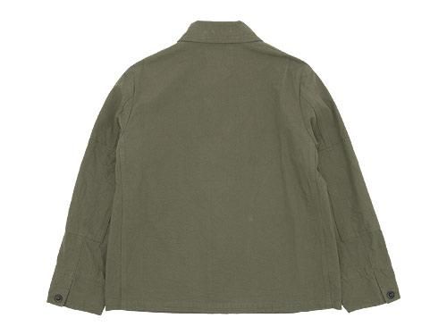 MHL. JAPANESE COTTON CANVAS 3BUTTON JACKET 180OLIVE̥󥺡