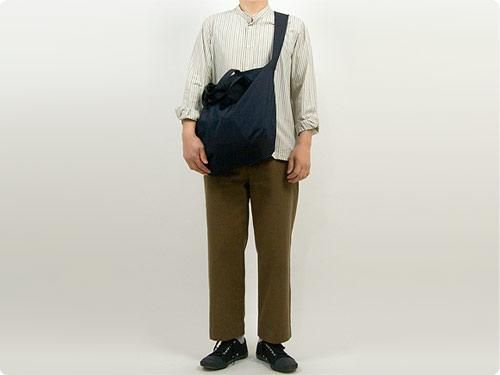 MHL. WIDE STRIPE COTTON NO COLLAR SHIRTS 040ECRU ̥󥺡