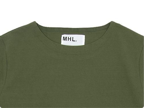 MHL. DRY COTTON JERSEY L/S T-SHIRTS 140OLIVE ̥󥺡