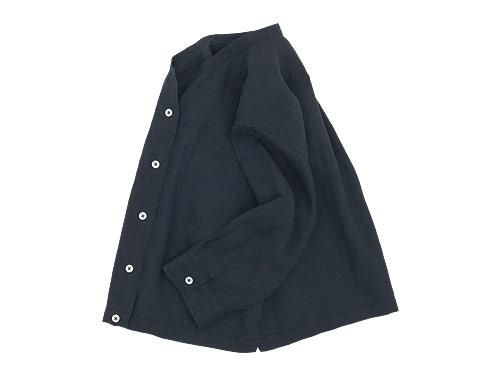 MARGARET HOWELL SHIRTING LINEN NO COLLAR SHIRTS 023CHARCOAL ̥ǥ