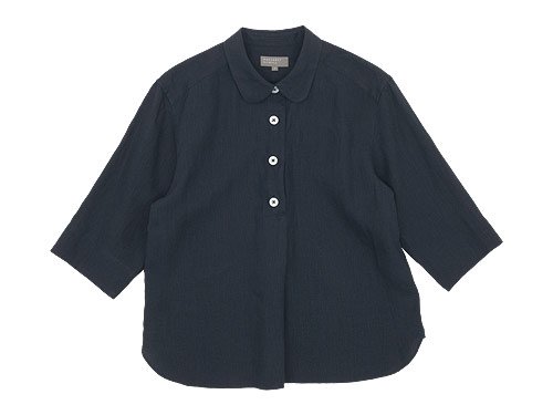 MARGARET HOWELL SHIRTING LINEN SUMMER PULL ON SHIRTS 023CHARCOAL 〔レディース〕