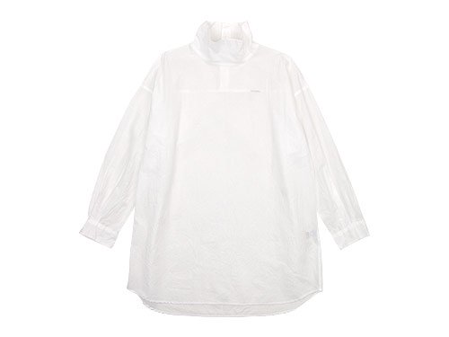 TOUJOURS High Neck Big Shirt WHITE 【MM28DS01】