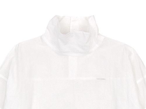 TOUJOURS High Neck Big Shirt WHITE MM28DS01