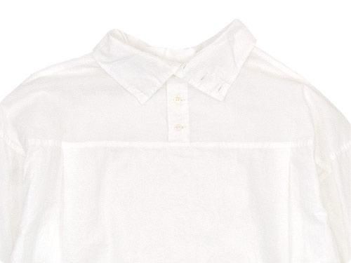 TOUJOURS High Neck Big Shirt WHITE MM28DS01