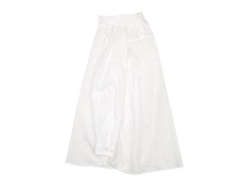 TOUJOURS High Neck Big Shirt WHITE MM28DS01