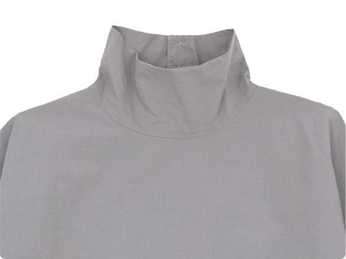TOUJOURS High Neck Big Shirt CEMENT MM28DS01
