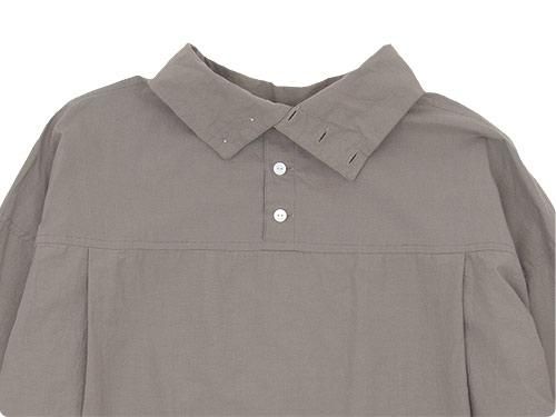 TOUJOURS High Neck Big Shirt TAUPE MM28DS01