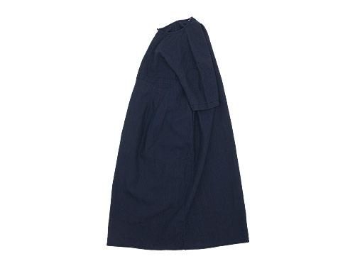 ゆったり✨ホームスパン homspun リネン100% ロングワンピース 半袖 homspun リネンバイオ半袖ワンピース- homspun - TONE Online Shop