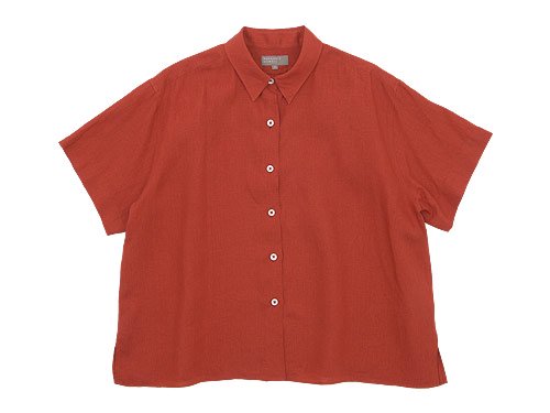 MARGARET HOWELL LINEN VOILE PJ SHIRTS 105CORAL 〔レディース〕