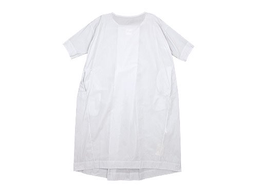 TOUJOURS Boat Neck Wrap Back Shirt Dress SMOKE WHITE TM28SD02