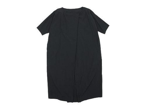 TOUJOURS Boat Neck Wrap Back Shirt Dress NAVY BLACK