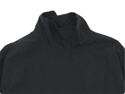 TOUJOURS High Neck Big Shirt Dress NAVY BLACK TM28SD03