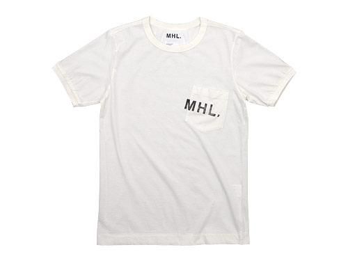 Mhl Printed Jersey Logo T 030off White メンズ Mhl 通販 取扱い Rusk ラスク