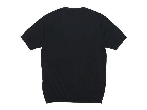 Charpentier de Vaisseau Kyle Cotton Knit Short Sleeve BLACK