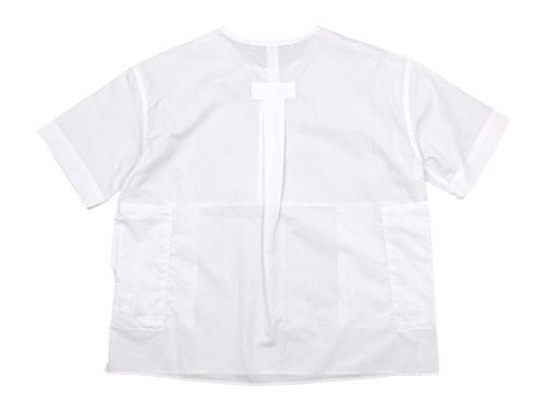 Charpentier de Vaisseau Selma Front Button Short Sleeve Shirts WHITE