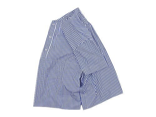Charpentier de Vaisseau Selma Front Button Short Sleeve Shirts NAVY STRIPE