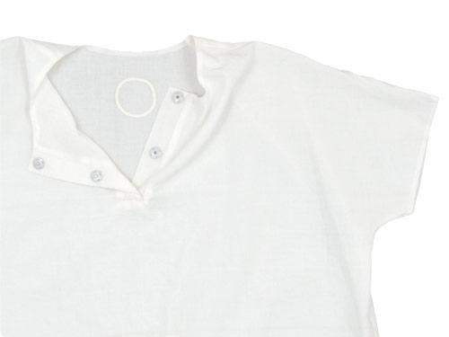 Atelier d'antan Schieleʥ Short Sleeve Blouse WHITE
