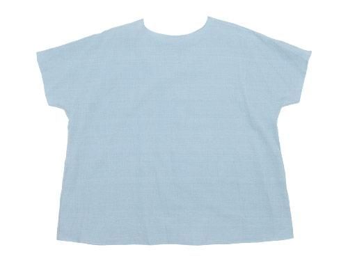 Atelier d'antan Schieleʥ Short Sleeve Blouse LIGHT BLUE